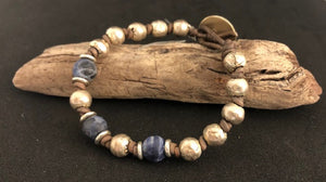 Sodalite & African Silver Knotlet
