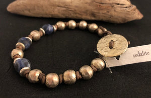 Sodalite & African Silver Knotlet