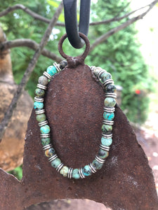 African Turquoise Semi-Precious Stone Bracelet